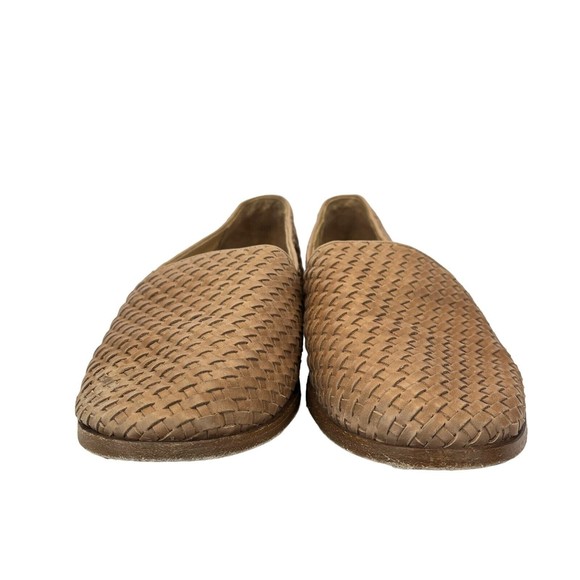 Nisolo Men’s Almond Toe Alejandro Woven Slip on Leather Shoes Brown Size 11 - Picture 3 of 12